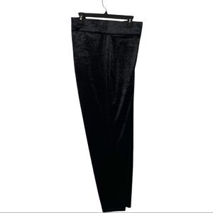 ⚫️⚫️⚫️ Soulmates Plus Black Velvet Pull On Pants with Tapered Legs